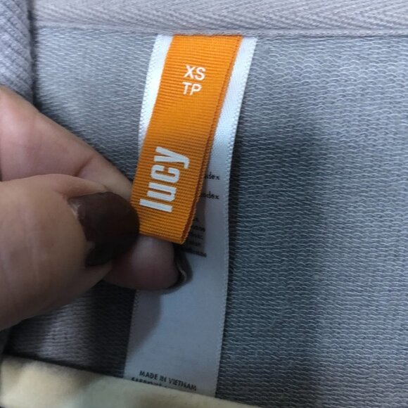 LUCY Women's Hatha Flow Yoga Grey Asymmetrical Zip Workout Jacket XS - Picture 2 of 10